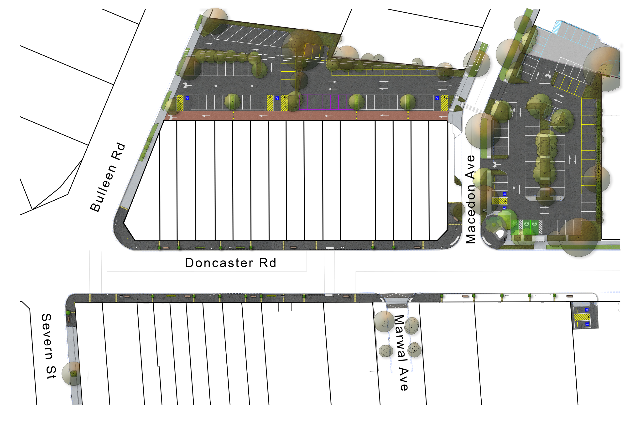 Plan of the proposed improvements at Balwyn North Village
