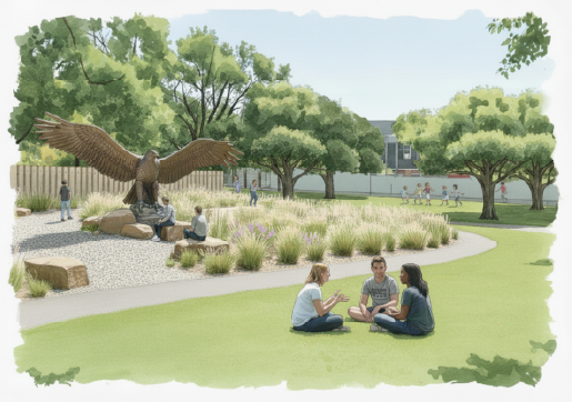 After: Sketch image of how Boroondara Civic Precinct could look as part of the master plan