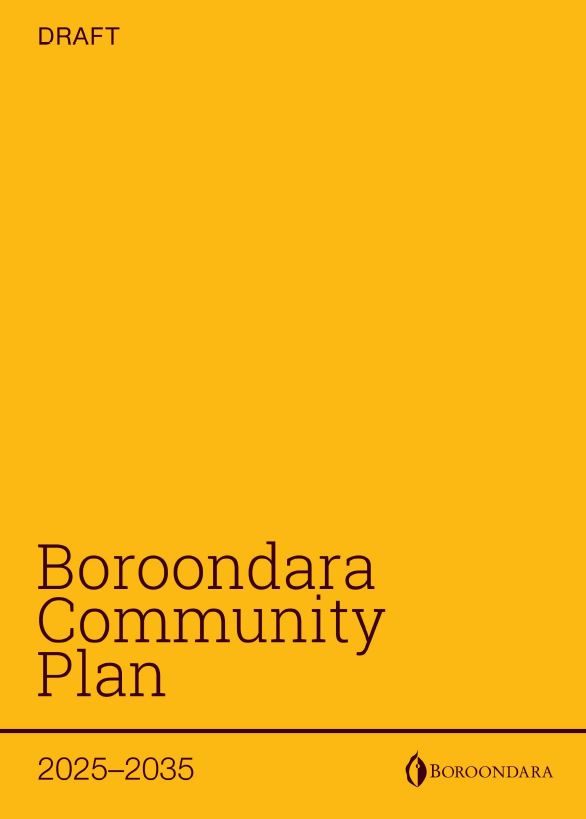 Cover thumbnail of the draft Boroondara Community Plan