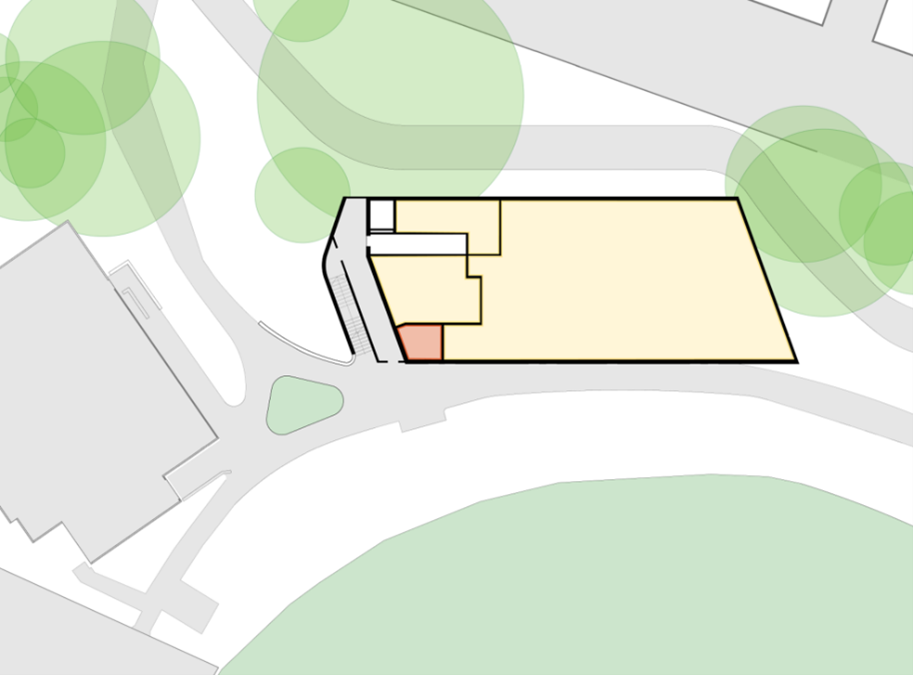 Ground floor draft design plan of the Ferndale Park pavilion