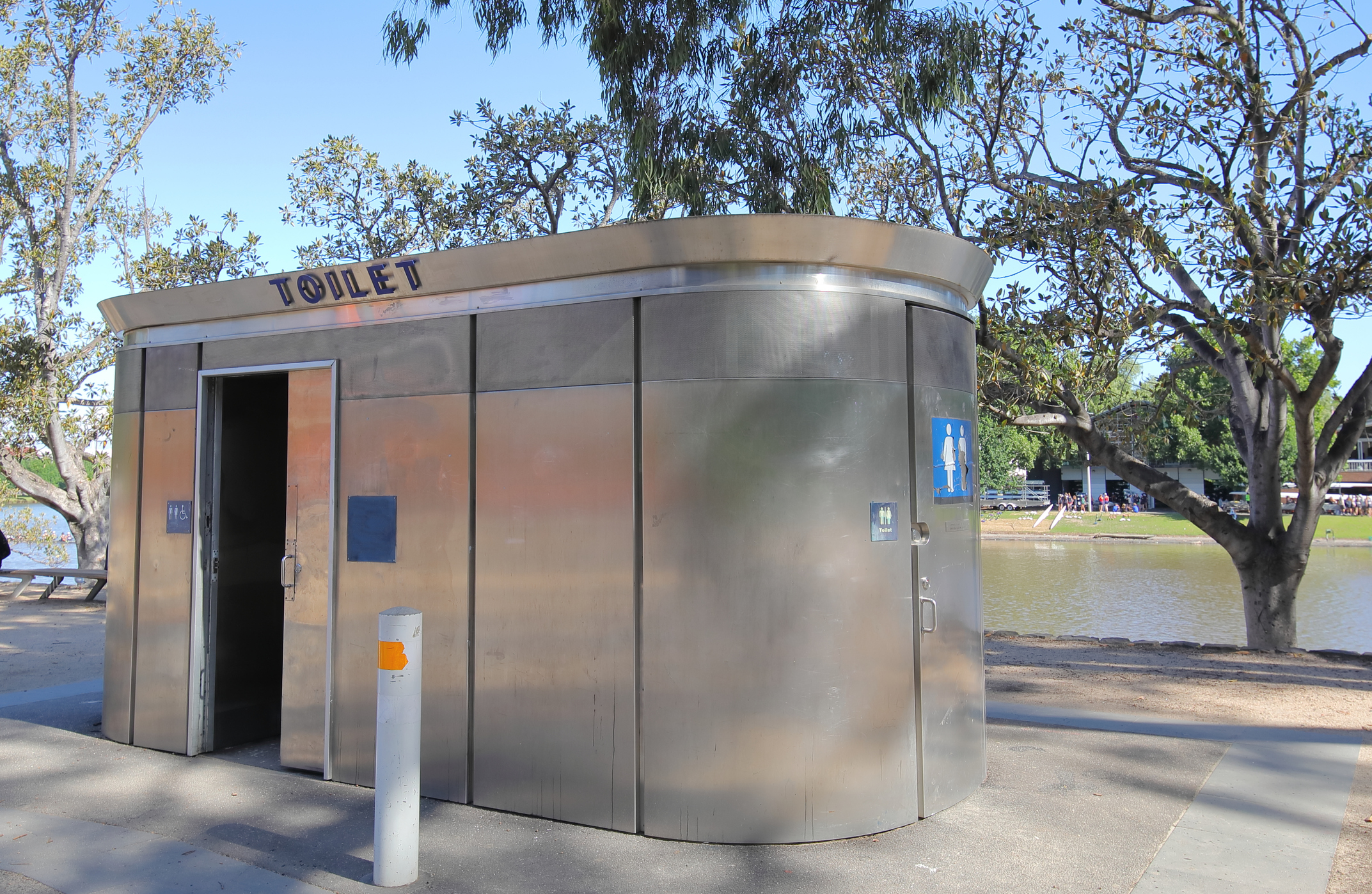 A photo of the new Exeloo public toilet