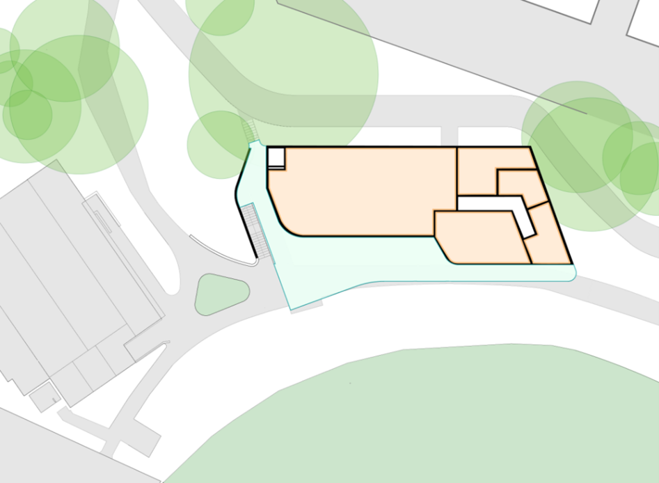 First floor draft design plan of the Ferndale Park pavilion