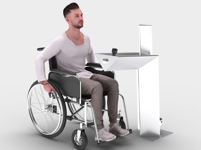 Accessible drinking fountain